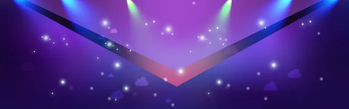 星空炫酷舞台渐变蓝紫色banner背景图高清