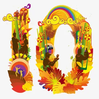 数字10创意设计免抠