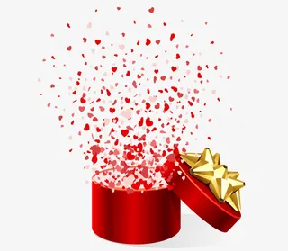 红色小礼盒素材免抠