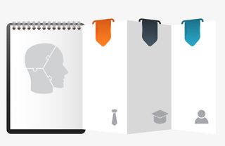 折页杂志矢量免抠