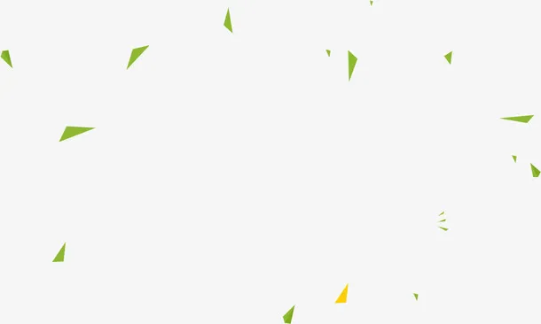 绿色漂浮点状设计招聘免抠