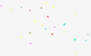 彩色五颜六色漂浮彩纸屑免抠