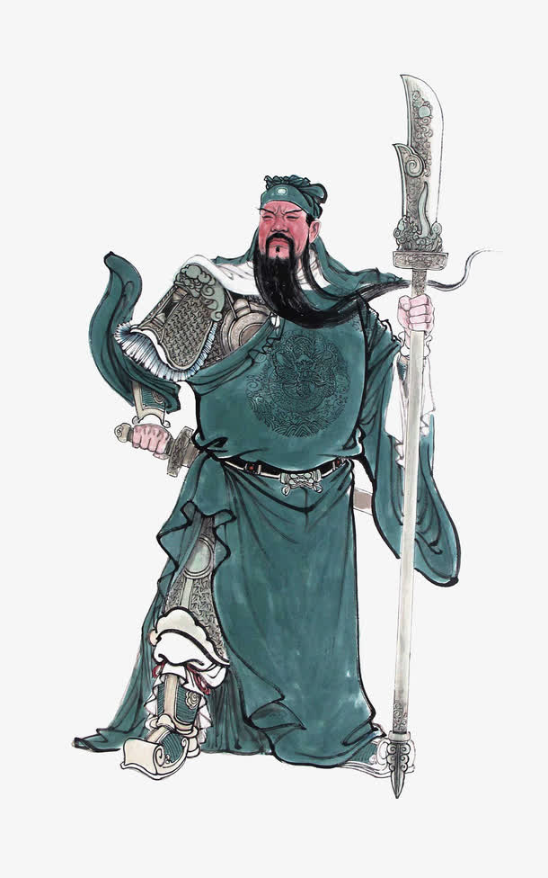 中国风关羽免抠