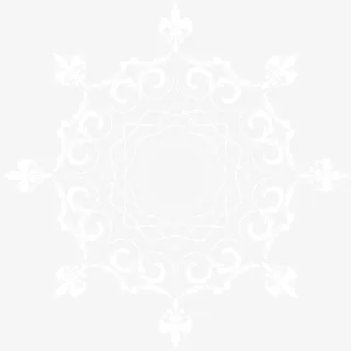 白色复古花纹图案免抠