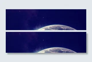 蓝色星空背景高清