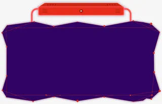 紫色卡通边框场景免抠