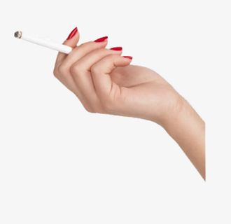 手拿燃烧的香烟免抠
