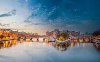 夜晚天空城市大海免抠背景banner海报元素