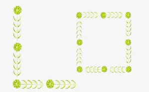 绿色边框免抠
