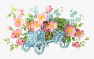 抽象鲜花素材抽象鲜花免抠