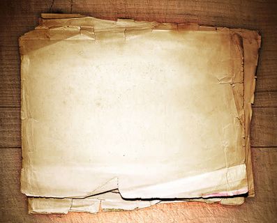 破旧的一摞纸张免抠