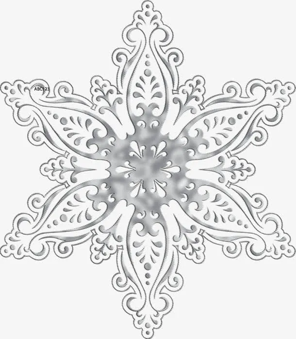 雪花花纹雪花免抠