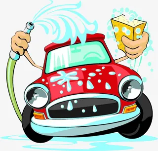 卡通车辆自动清洗免抠免抠