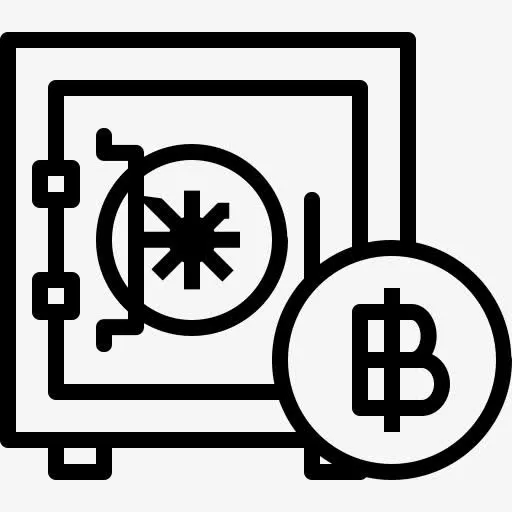 比特币货币金融钱安全安全拱顶货免抠