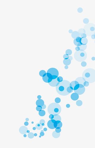 蓝色梦幻光晕漂浮素材免抠