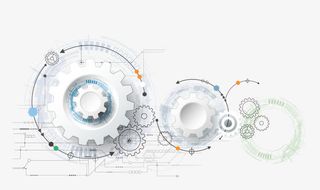 齿轮展示墙免抠