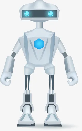 矢量机器人png素材图免抠