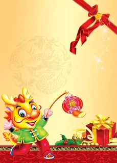 二月二龙抬头卡通海报素材背景高清