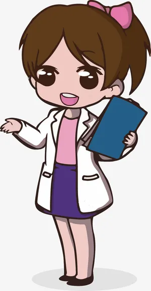 二次元可爱的医生免抠