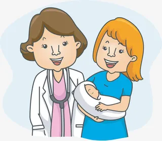 插图医生新生儿免抠