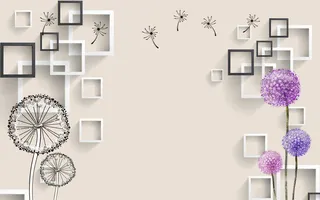 时尚蒲公英背景素材高清