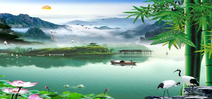 山水风景画高清