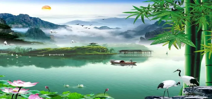 山水风景画高清
