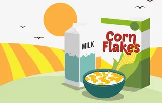 营养早餐矢量免抠