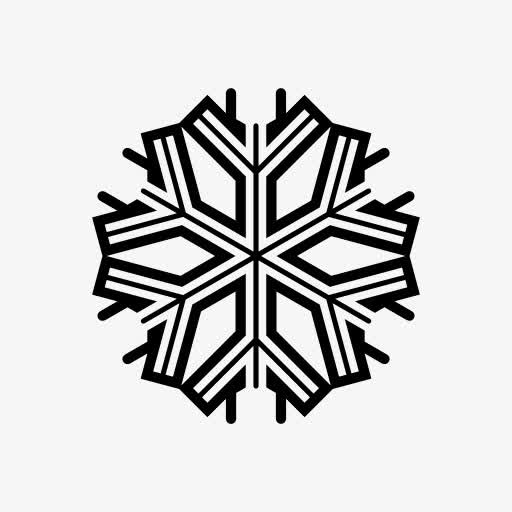 六角雪花符号图标免抠