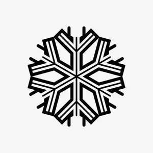 六角雪花符号图标免抠