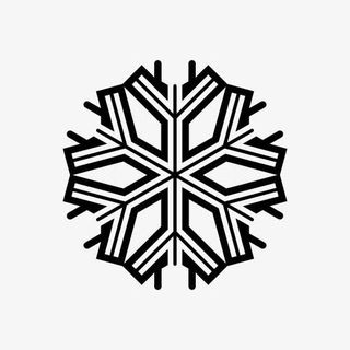 六角雪花符号图标免抠