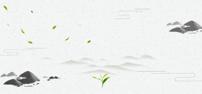 简约中国风茶馆海报素材高清复古中国风背景