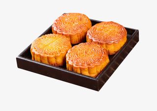 四枚装月饼素材免抠