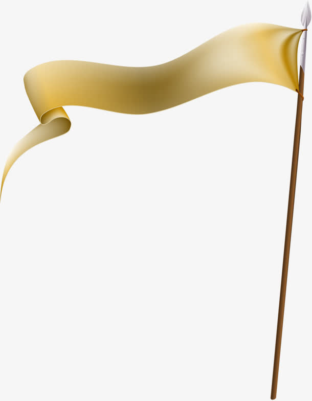 漂浮的旗子免抠