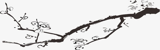 手绘树枝免抠