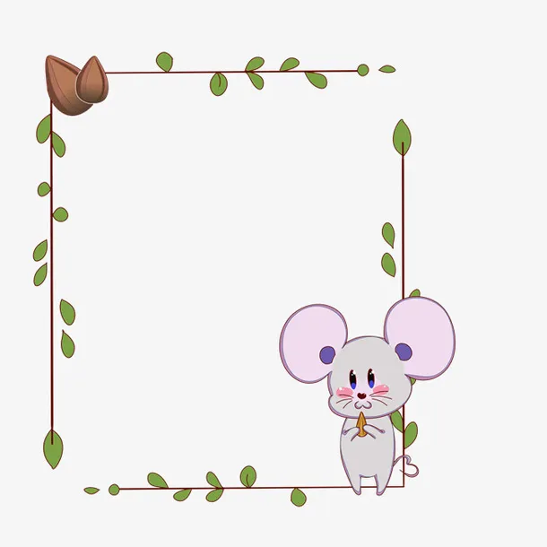 卡通生肖相框免抠