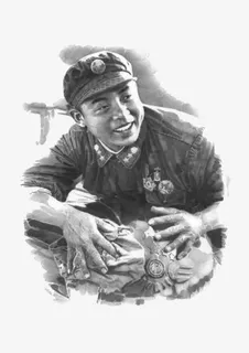 学雷锋雷锋素描免抠