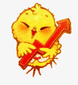 箭头卡通鸡图片免抠