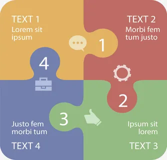 拼图组合步骤免抠标签元素