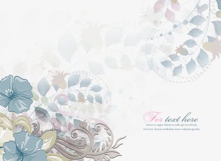 矢量手绘花纹背景素材