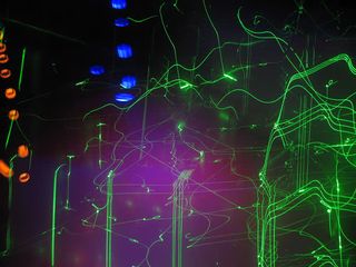 梦幻炫彩激光背景