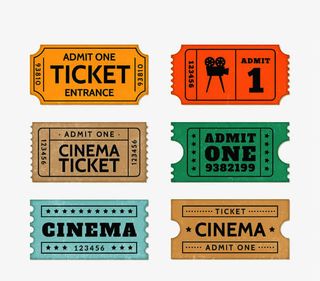 电影票免扣素材免抠