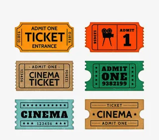 电影票免扣素材免抠