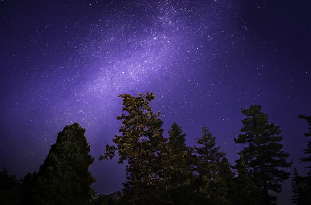 绚丽唯美星空星辰银河免抠