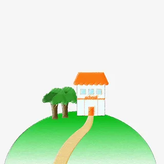 装饰手绘家园矢量素材免抠