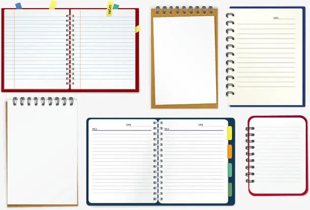 笔记本内页实力素材免抠