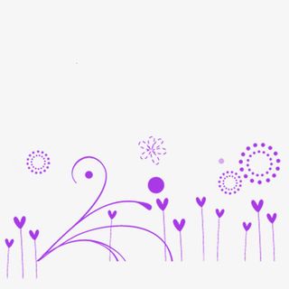 卡通花边框免抠