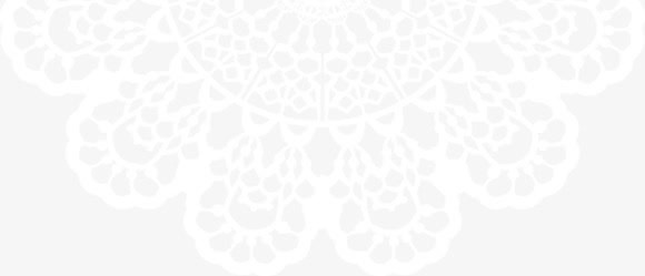 浪漫白色花纹婚礼免抠