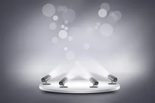 白色舞台灯光光效海报背景