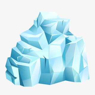 冰块装饰素材图案免抠